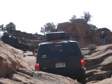 There is actually a crack on the left side and will throw you into the rock wall here.
