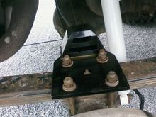leaf spring top plate bump stop