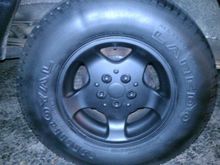 Painted the wheels flat black