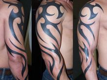 arm tattoo sleeve tribal