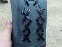 stitched with zipties lol