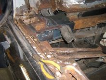 Beam into place and attached to the re enforced box of the rear shackel