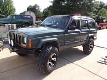 My XJ Jeep at a friends house after I cleaned it