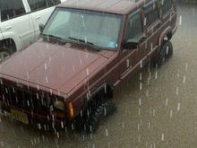 parking lot flash flood