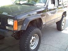 chopped fenders with 4.5" lift