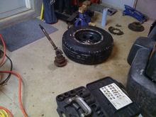 Some more the the ball joint replacement excavating.