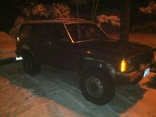 XJ in the snow