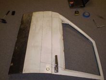 cut lines for half doors, cutting lower than most people do, about 11.5 inches