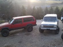 My XJ next to xj6's chief getting ready for his 5.0 conversion