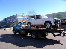We gave up on the transmission switch and took him to a shop to finish him up. 
At the shop. :)