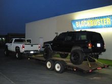 Lance taking my jeep home.