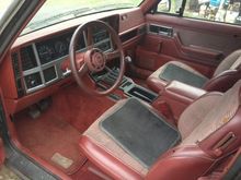 Shot of my stock interior.  Decent shape for it's age.  Will be changing most of it.