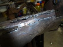 "welded" together. note the groove where the weld went around