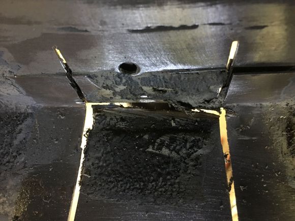 Clean it off above this seam area.