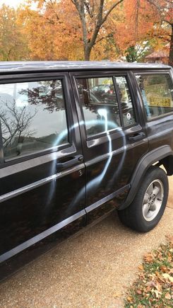 Jeep was vandalized a while back