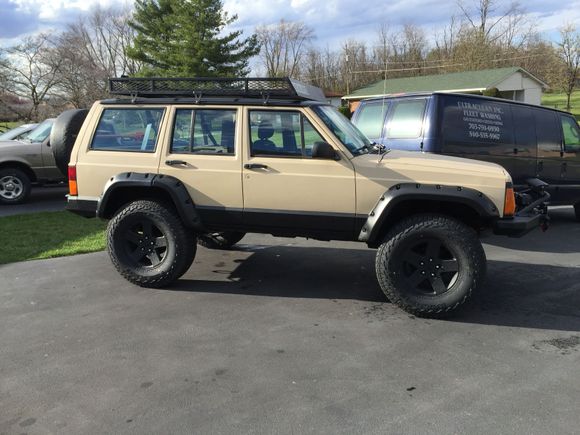 1.25 wheel spacer 34 11.50 r17  on about 5.5 front lift and 4.5 rear lift
