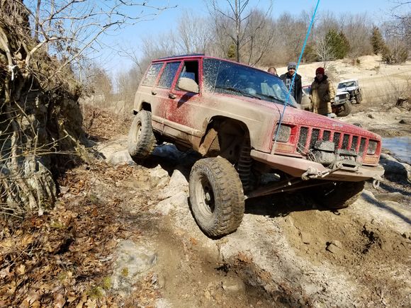 Couldn't even make the entrance to this rock garden last Winterfest. With some good spotting and those lockers I was able to finish it