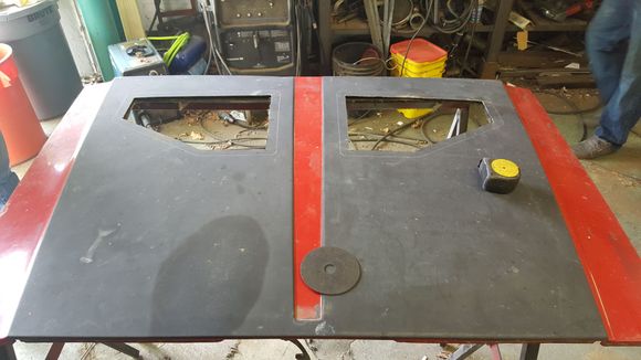 Both holes cut.