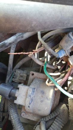 So i found this issue after my starter burned up ..orange wire on the relay ..oh goody! I am inclined to splice this and call it a day ..isn't it for the fuel pump ballast ? Help..i need to get to work lol 