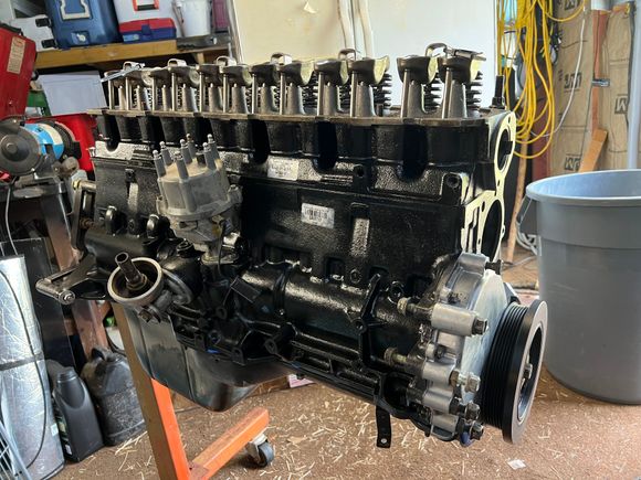Oil filter adapter robbed from parts Jeep and installed