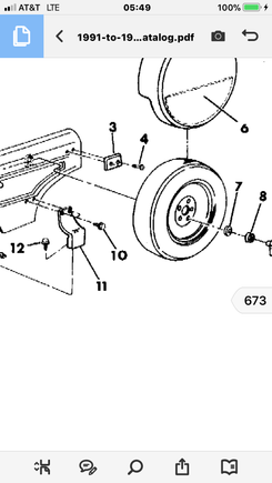 It’s Recorded as “Part #5534 5177 Rest, Spare Tire (Not Serviced)” in the Mopar Jeep Parts Catalog 1991-1993. it’s #3 in the diagram. Technically, that answers the question. But the goal is to find and purchase. Neither the part number, nor the description is helping me locate the part. So the question is, how do I find it?