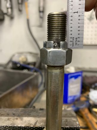 Now is a good time to spin your castle nut on and make sure the hole aligns properly thru the bolt.