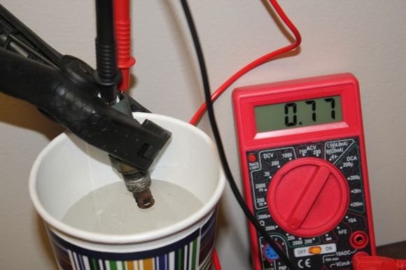 Air Intake Temperature Sensor - Boiling Water Test - temperature appx 212 deg.
