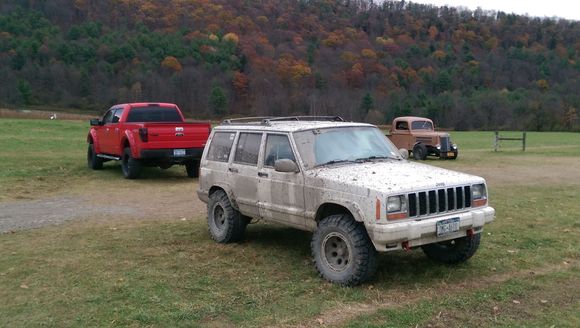 this is right after I pulled out a 2011 Chevy 2500 4 x 4 I had to get the kids to the pumpkin farm