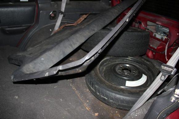 Messy cargo area - haven't been back here yet.