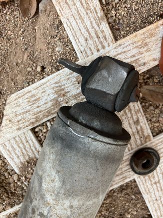 Shock mounting tab broken off.