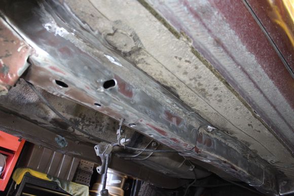 Unibody "frame" prepped for stifffeners