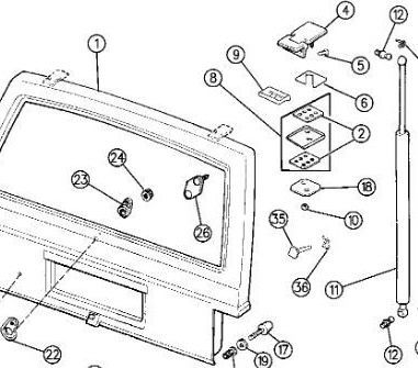 XJ liftgate parts