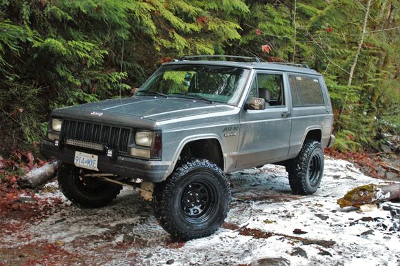 First day out with the front lifted more, and new lights.