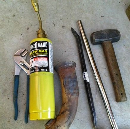 Tools for the job. MAPP gas, not propane.  Propane not hot enough.