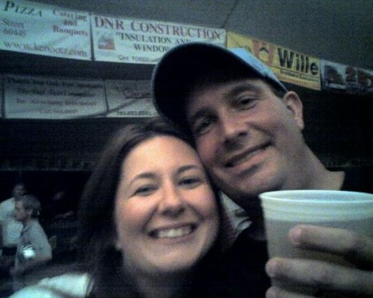 Kathy and I at OakFest for the fireworks this year ('08)