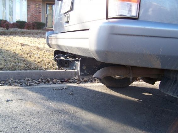 Lovingly referred to as the biggest tow hitch ever put on an XJ.