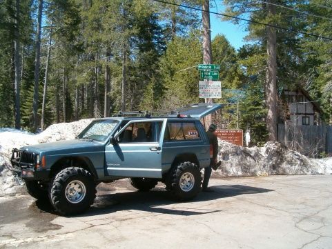 huge 35in super swampers outside the Rubicon
