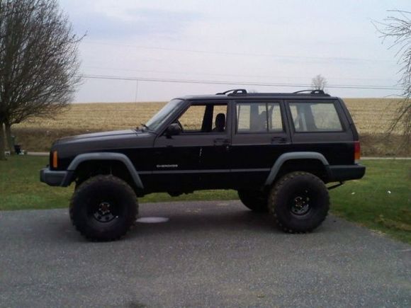 just got the lift put on and pulled out of garage.