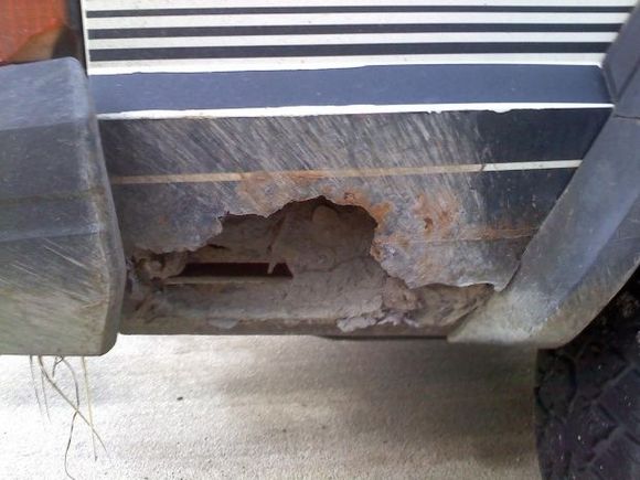 Bad! But its the worst spot on the jeep