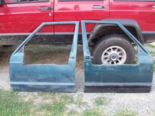 two halfdoors outside
