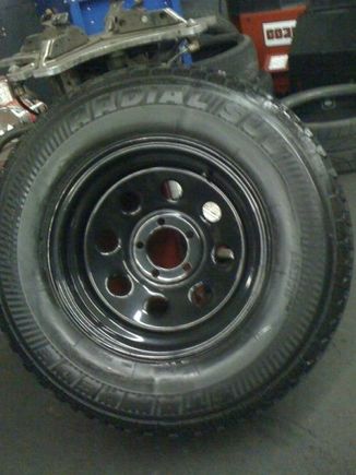 new tires and soft eights without the center pieces in