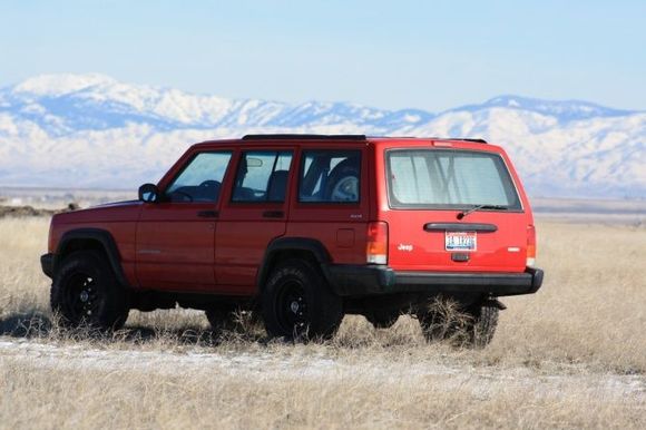 Jeep in the desert