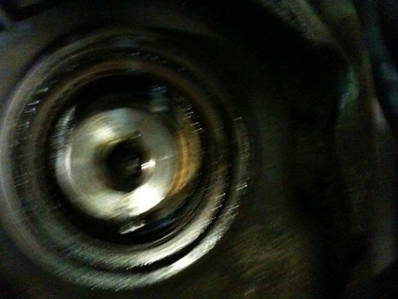 sorry the pic is blurry but you should be able to see where the key is on the shaft i think..