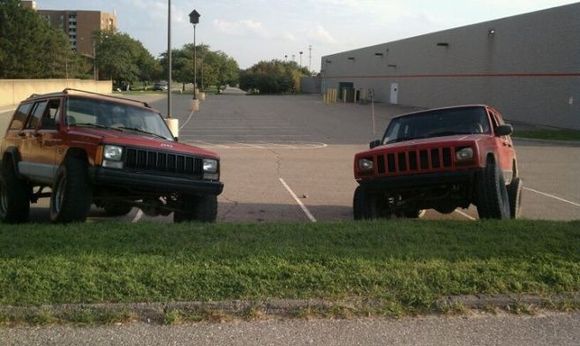my new to me 01 on the right an my buddys 96