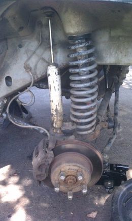BEFORE before. Control arms on their way out.