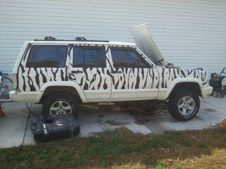 my zebra jeep.

now a parts jeep