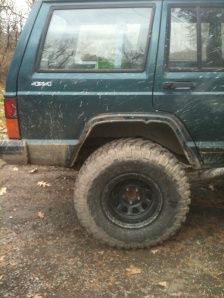 After the fender flare is off.