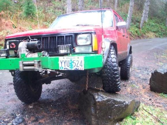 Just had to climb a lil rock. LOL!