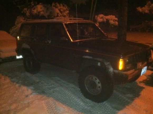 XJ in the snow