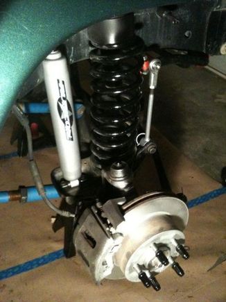 New shocks, swaybar discos, rotors, pads, and alignment.